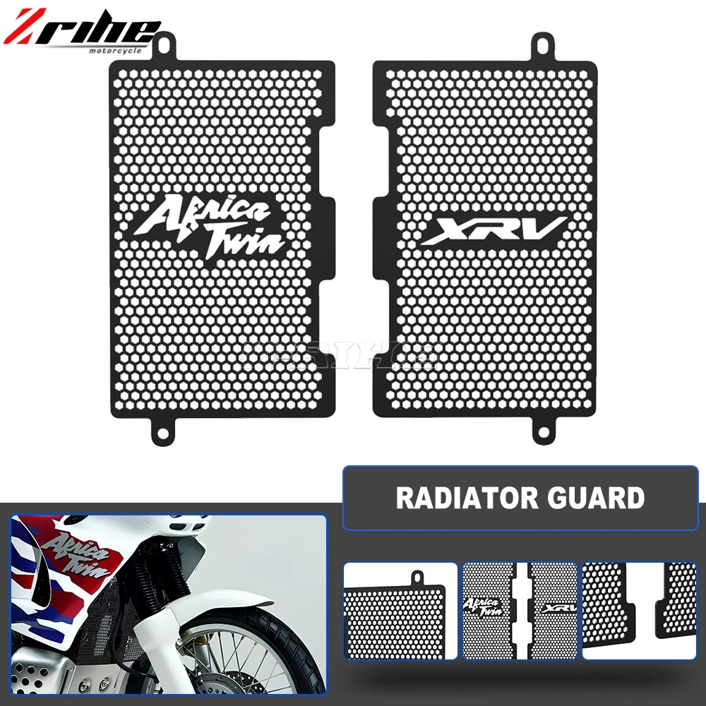 

For Honda XRV750L AFRICA TWIN 750 1990-2002 XRV 750L AFR Oil Cooler Guard Radiator Grill Cover Protector Motorcycle Accessories