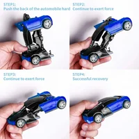 Mini 2 In 1 Car Toys One-key Deformation Car Toys Automatic Transformation Robot Model Car Diecasts Toy Boys Gifts Children Toy 4