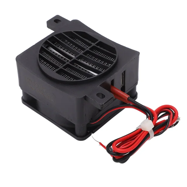 ZK30 PTC Fan Heater DC12V 50W Constant Temp Heating Insulated Mini Ceramic Air Heater for Small Space 5