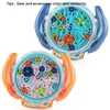 Creative Funny Gear Labyrinth Disk Gear Balance Ball Maze Wheel Dish IQ Puzzle Educational Toy for Children Christmas Gift 6