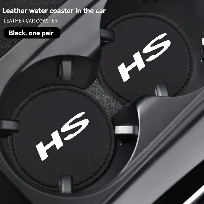 Car Coaster Mats Water Cup Bottle Anti-slip Pads Mat Waterproof 2Pcs For MG HS Car Accessories cup holder coasters,car coaster pads