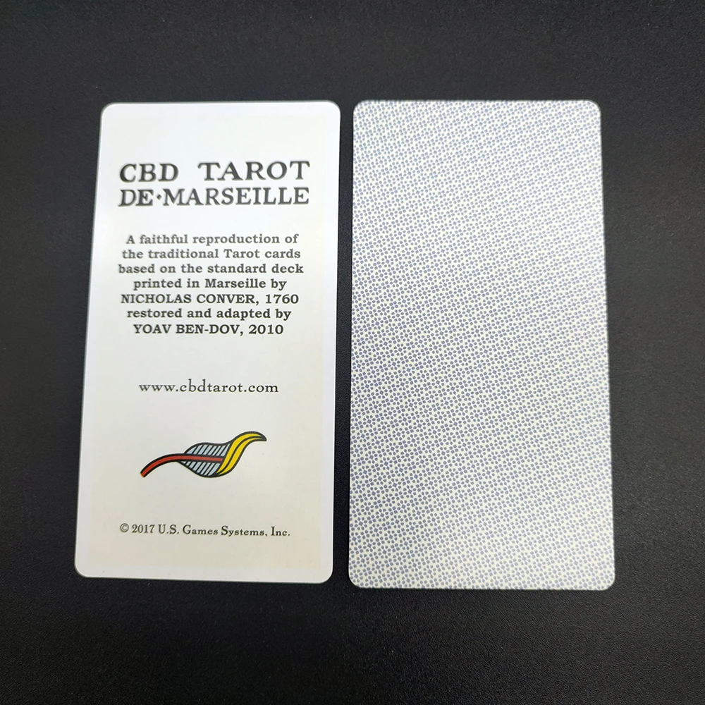 CBD Tarot De Marseille Cards with Guide Book for Beginners Oracle Divination Prophet Prophecy Card Poker 2