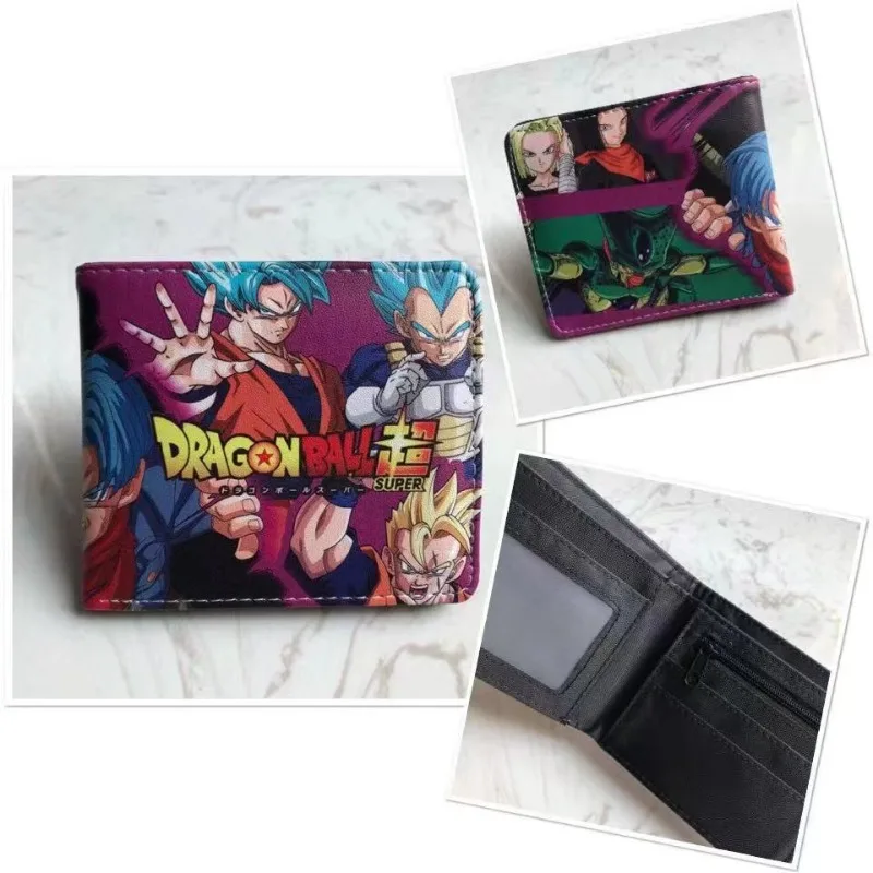 

Anime Dragon Ball Son Goku Portable Short Wallet Stylish and Simple Card Holder Coin Purse Cute Things for Girls and Boys