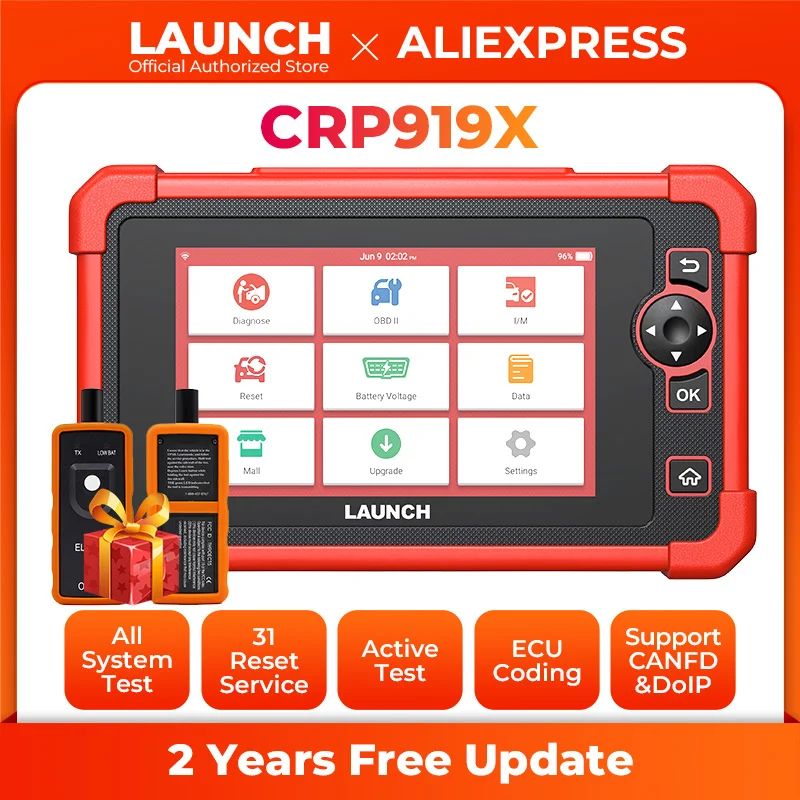 Launch X431 CRP919X OBD2 Scanner: 2023 Bi-Directional Scan Tool with 2-Year Updates, Added TPMS ＆BST360, ECU Coding, CAN FD/DoIP, All System Diagnost LAUNCH X431 CRP919X OBD2 Scanner Automotive Diagnostic Tools Car CANFD DOIP  ECU Coding OBDII Auto Professional - AliExpress