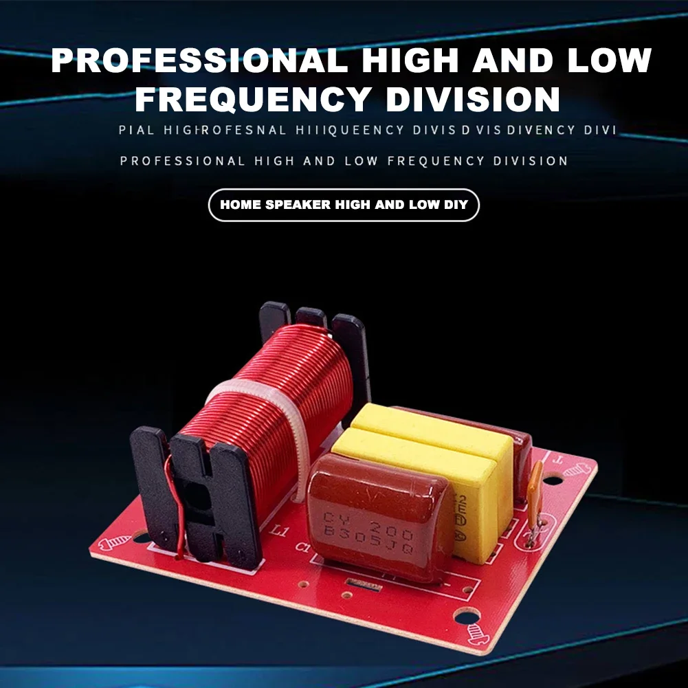 Speaker Frequency Divider Stereo Crossover WEAH-234 80W 2 Way Speaker Frequency Divider Audio Treble Bass Filter