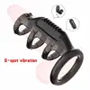 Male Vibrating Penis Ring For Ejaculation Retarding G Spot Vagina Stimulation Penis Caps Vibrator Sex Toy Vibrating Sadomaso 1