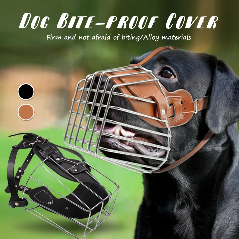 Pet Dog Muzzle Breathable Basket Large Dogs Stop Biting Barking Chewing For German Shepherd Anti-bark Supplies dog muzzle