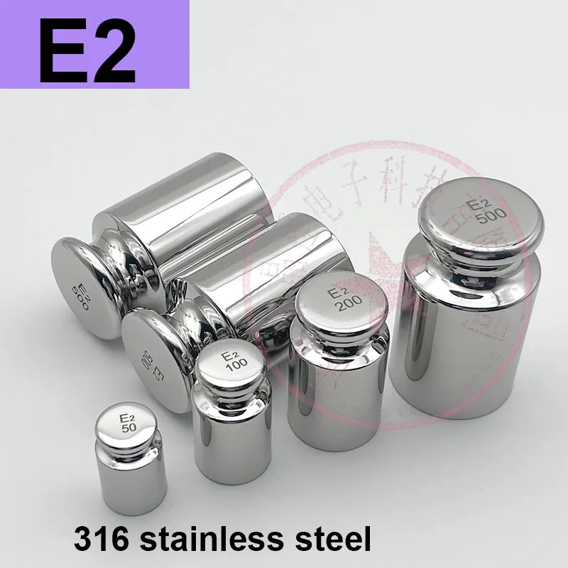 E2 grade 316 stainless steel standard weight, high-precision balance, weighing 1g-5kg