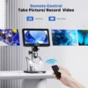 TOMLOV DM9 Pro HDMI Digital Microscope 7'' IPS Screen Microscopes 1200X Entire Coin View 16MP Professional Soldering Microscopio 4