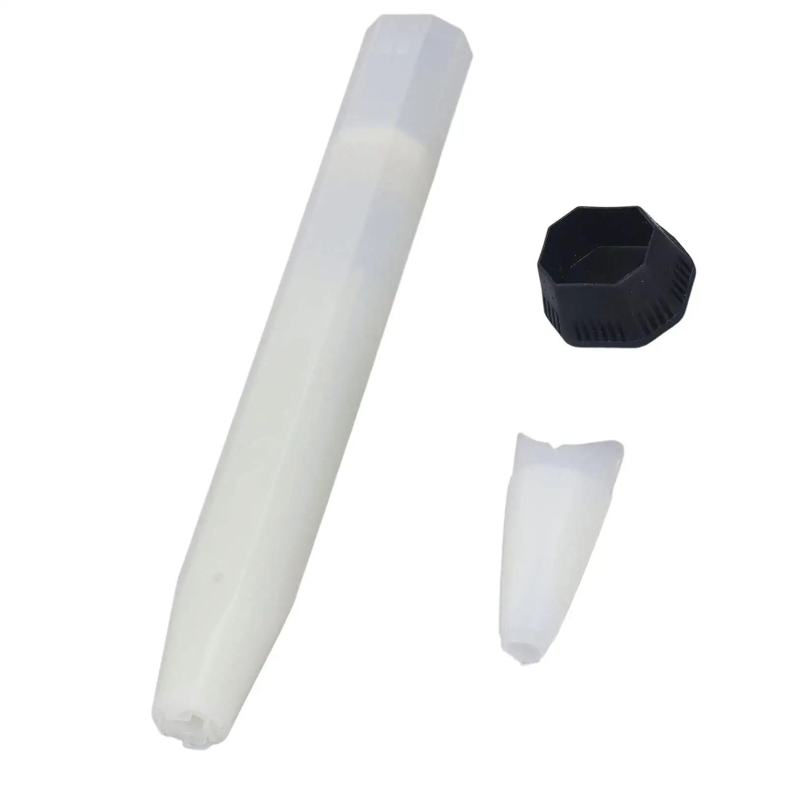 Badminton Bat Handle Nylon Fiber Shockproof Corrosion Resistant White Floating Handle for 6 .8-7.1mm Bat Tube