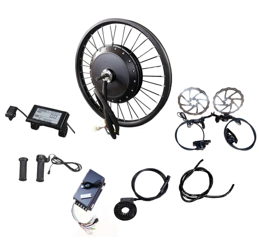 Electric Bicycle Conversion Kit, E-Bike Parts, Rear Motor, 26 ", 500W-8000W