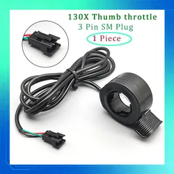 Enhanced Waterproof Electric Bicycle Thumb Throttle with 3 - Pin SM Plug (130X SM)