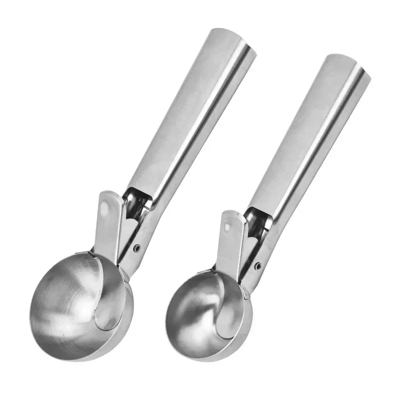 Stainless Steel Ice Cream Spoon Squeezed Fruit Watermelon Spoon Fruit Digging Ball Ice Cream Digging Dessert Tool