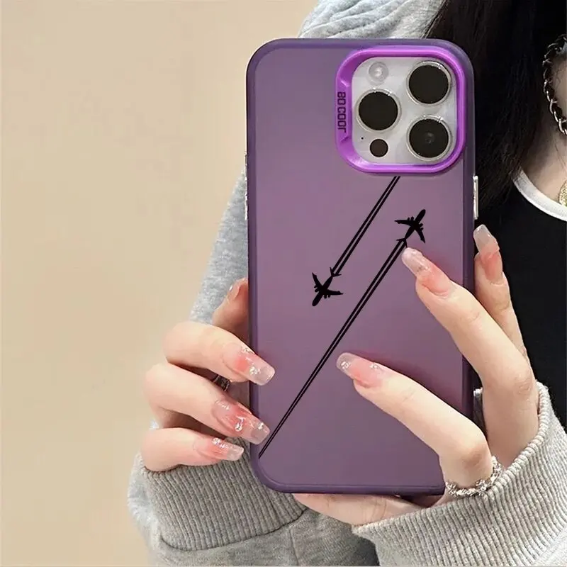 Airplane Route Design Protective Phone Cover