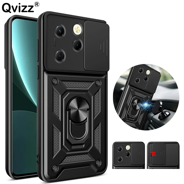 Case For Tecno Spark 20 Pro Slide Camera Car Magnetic Ring Holder Silicone Protection Hard Phone.jpg