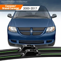 2pcs For Dodge Caravan Grand Caravan 2000-2017 Front Windshield Wiper Blades 2006 2007 2008 2012 Windscreen Window Accessories 1