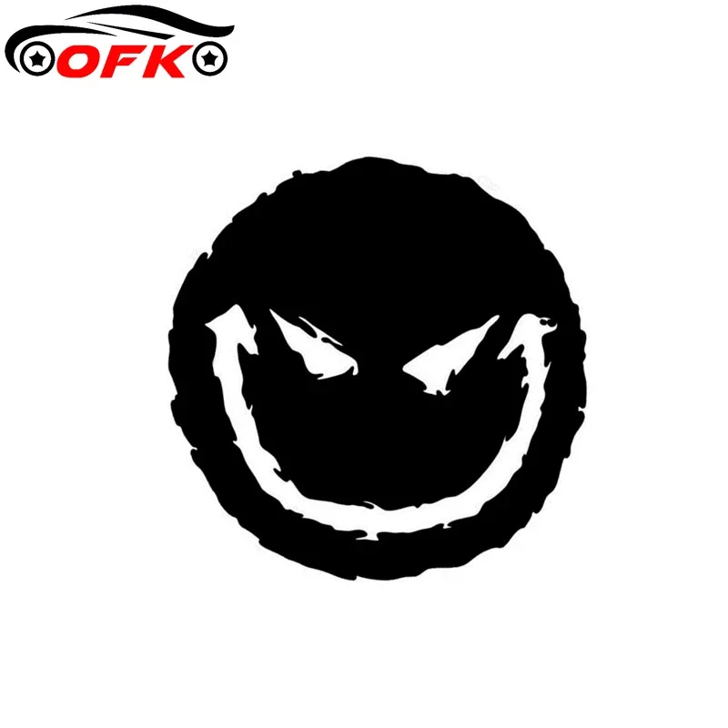 

Зло, смайлик, искусственная кожа, водонепроницаемые наклейки, чемодан, ноутбук, мотоцикл, автомобильные аксессуары из ПВХ