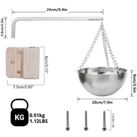 ชามซาวน่าสแตนเลส ชามอโรมา ถ้วยชามน้ํามันหอมระเหย อุปกรณ์ห้องซาวน่า ชามน้ํามันหอมระเหยอโรมา ห้องอบไอน้ํา 2