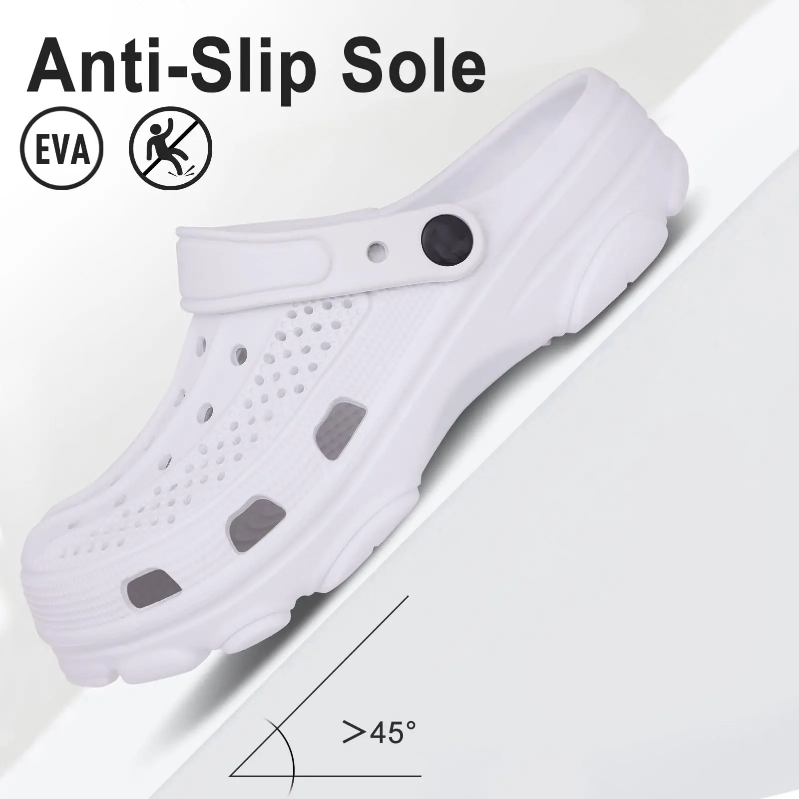 Eyriphy Unisex Garden Clogs Outdoor Garden Sandals For Men Breathable Fishing Walking Clogs Shoes Comfort Casual Women Slippers 5