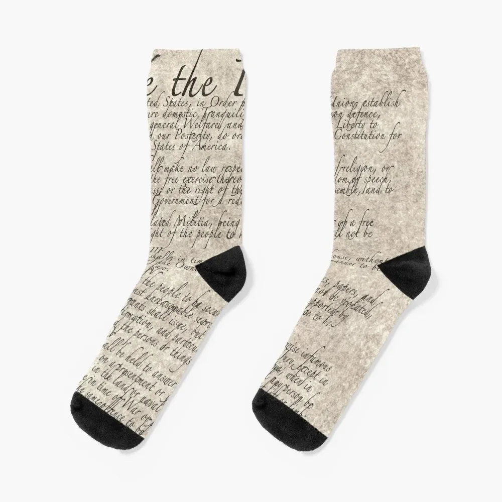 

US Constitution - United States Bill of Rights Socks valentine gift ideas christmass gift Socks For Man Women's