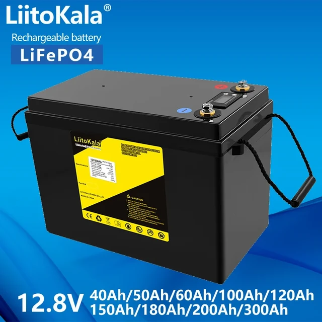 LiitoKala 12V 200Ah LiFePO4 Battery For 12.8V 150Ah RV Campers Golf Cart  Off-Road Off-grid Solar Wind - AliExpress