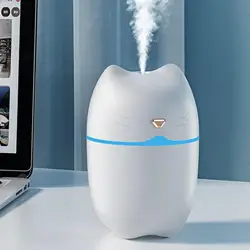 260ml Portable USB Ultrasonic Air Humidifier Essential Oil Diffuser Car Purifier Aroma Anion Mist Maker with LED Lamp Light