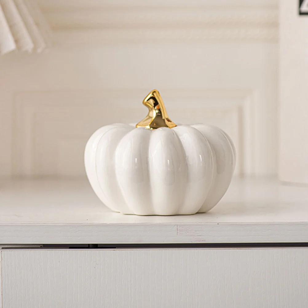 

Ceramic Pumpkin Small Ceramic Pumpkin Decoration Photo Prop Desktop Adornment