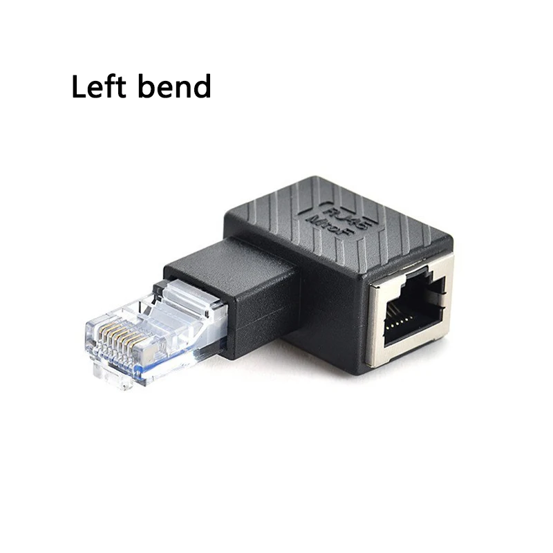 Up Down Left Right Angle Ethernet Adapter 90 Degree and 270 Degree RJ45 ...