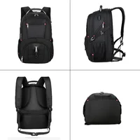 Customized large capacity 50L outdoor travel waterproof backpack for men's business office backpack with company logo 2
