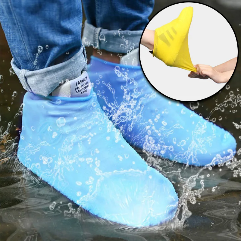 Waterproof Shoe Covers Silicone AntiSlip Rain Boots Unisex Sneakers