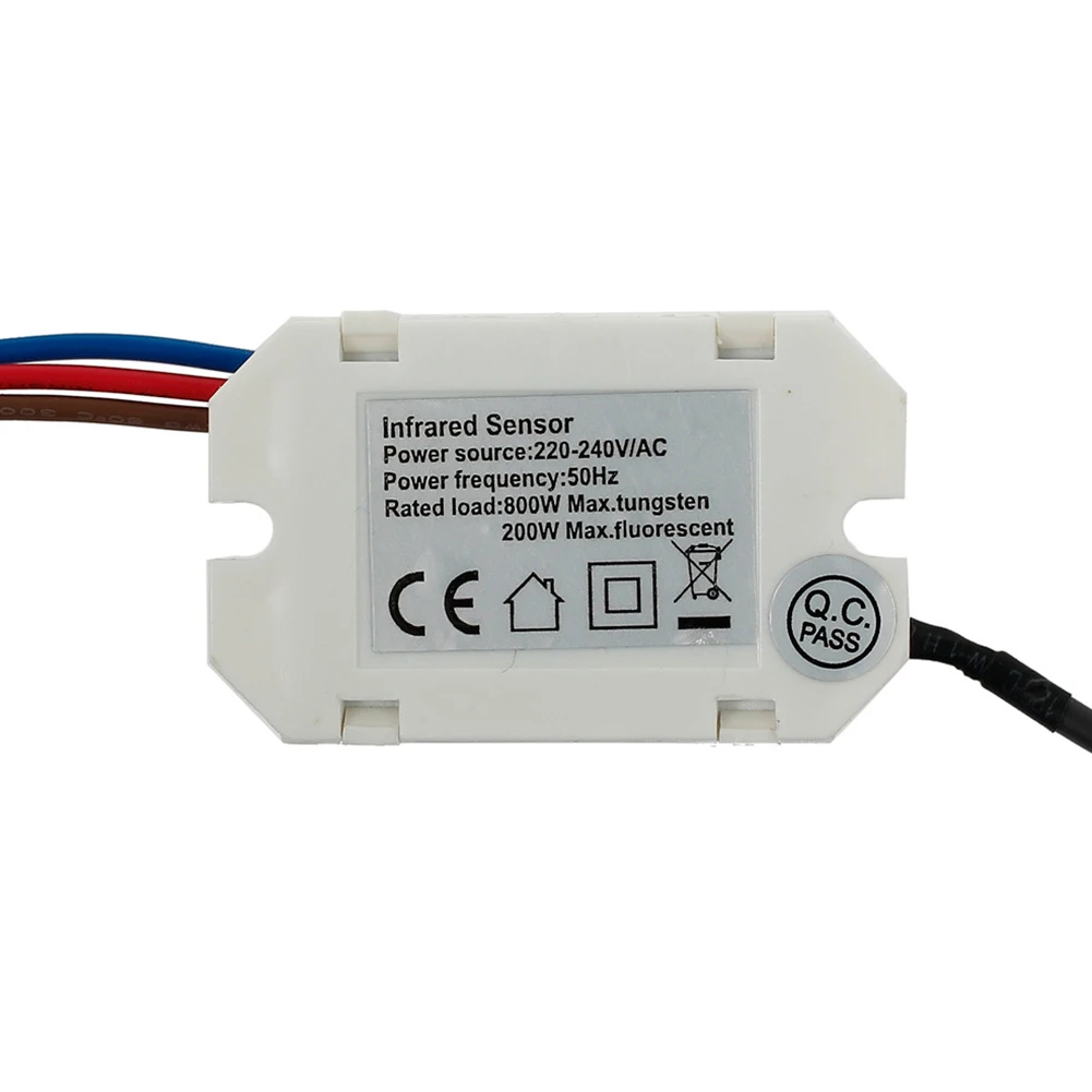 Light Switch PIR Sensor Detector Mini Recessed Motion Occupancy Rest Dips 6m 800W Adjustable Ceiling 220-240V/AC
