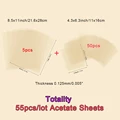 5pcs/set Heat Resistant Clear Acetate Sheets Plastic Sheets for Crafts  Shaker Scrapbooking Card Making 8.5*11 inch Craft Supplie