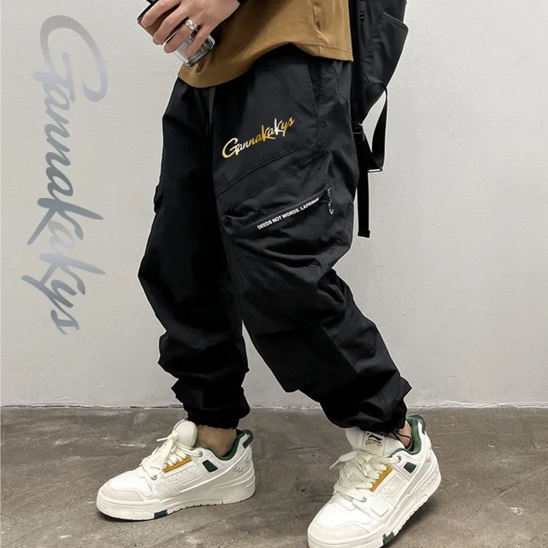 Men's Fishing Pants, Windproof Hiking Sports Pants, Multi Pocket Workwear Trendy and Breathable Travel Pants