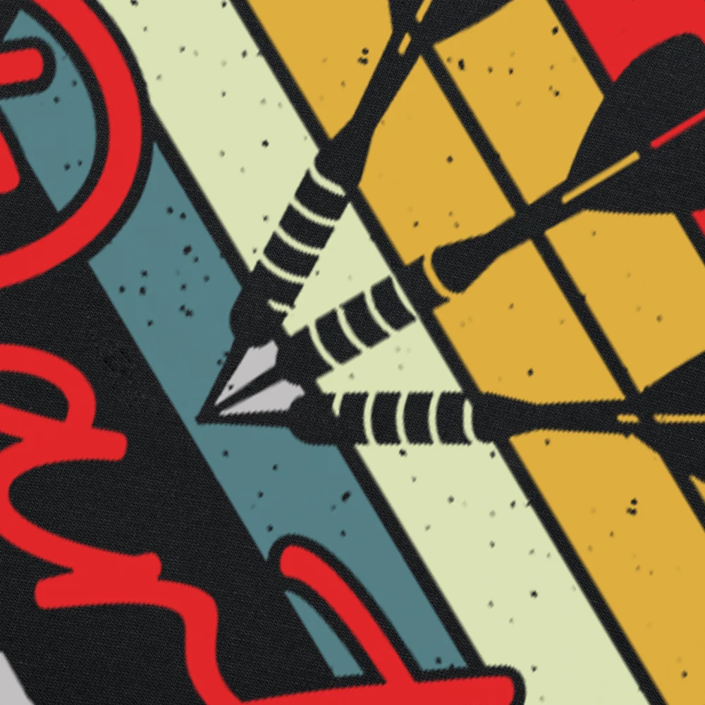 Maglietta retrò vintage con il giocatore di freccette più buono del mondo, estiva, grafica, in cotone, da strada, a maniche corte, regalo di compleanno_voghion.com