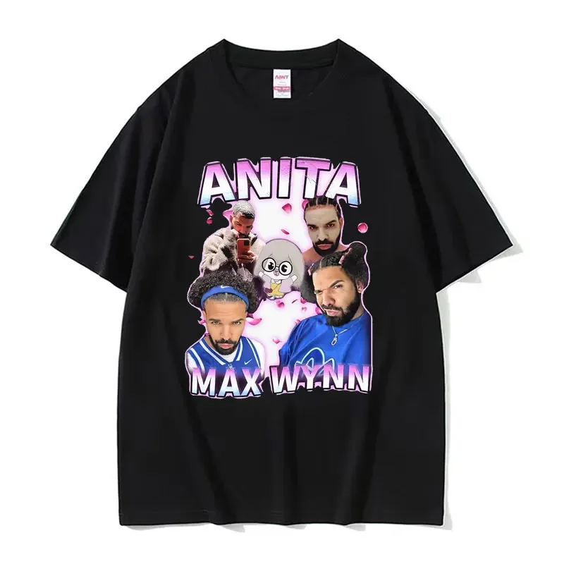 Rapper Drake and Anita Max Wynn Love Funny Meme Graphics T Shirt Men Women Casual Kawaii T-shirt Fashion Vintage Tees Streetwear 6