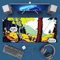 Comic C-Calvin and H-Hobbes Mousepad Office Large Mouse Mat Keyboard Mats Rubber PC Computer Game Big Anti-slip Mice Mat 2