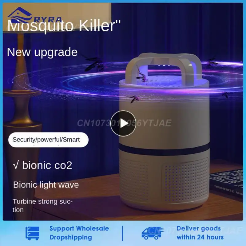 2023 Ultraviolet Uv Usb Mosquito Killer Lamp Silent Radiation-Free Insect Swatters Artefatto Repellente Per Zanzare Per La Camera Da Letto Di Casa