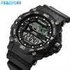SYNOKE New Men Mountaineering Digital Watch Waterproof Shock Resist Large Screen Outdoor Running Student Fashion Watch Handsome 6