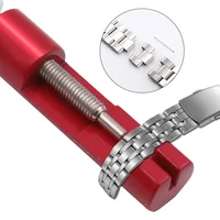 Outil de réparation de montre en métal, outil de réglage du Bracelet de montre avec goupille de montre, outil de goupille de lien de Bracelet, dissolvant facile à retirer, réglage 4