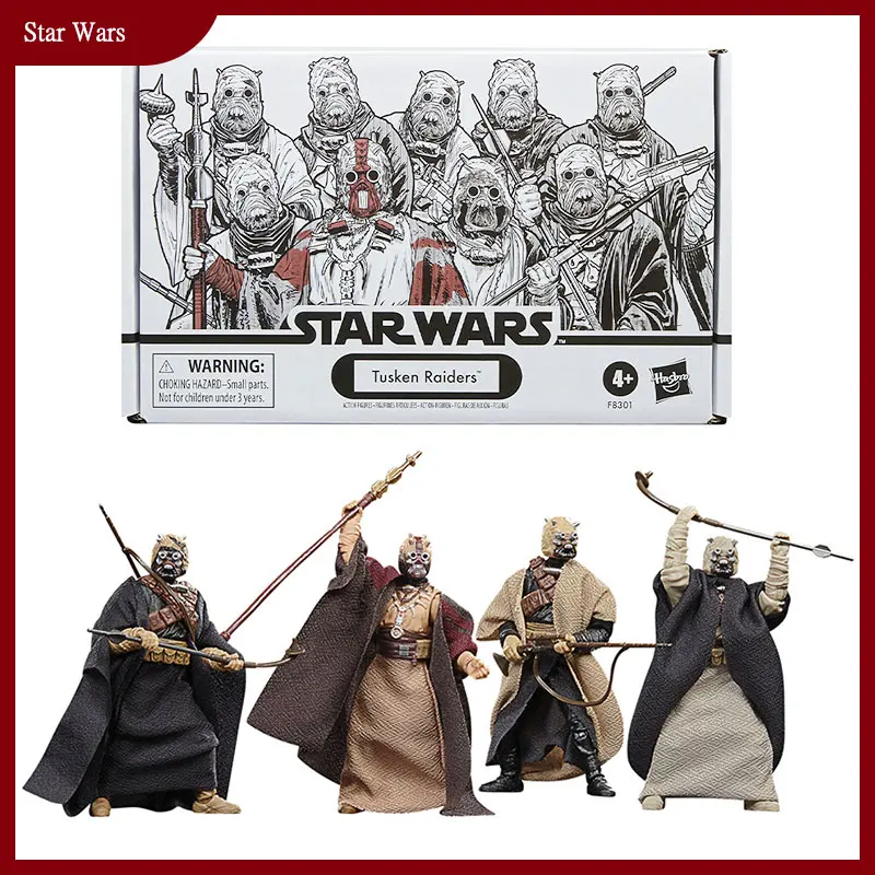 

Originate Star Wars The Vintage Collection The Book of Boba Fett Tusken Raiders 4 Figures with 5 Accessories Collectible Model