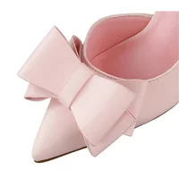 Spring Party Elegant Pink Butterfly-Knot High Heels Women Fashion Wedding Dress Pumps Side Hollowed Stiletto Shoes - Image 6