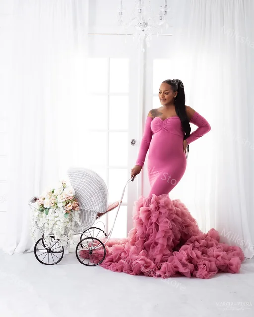 Robe Longue Robe Sirene Femme Enceinte Robe De Soirée De Forme