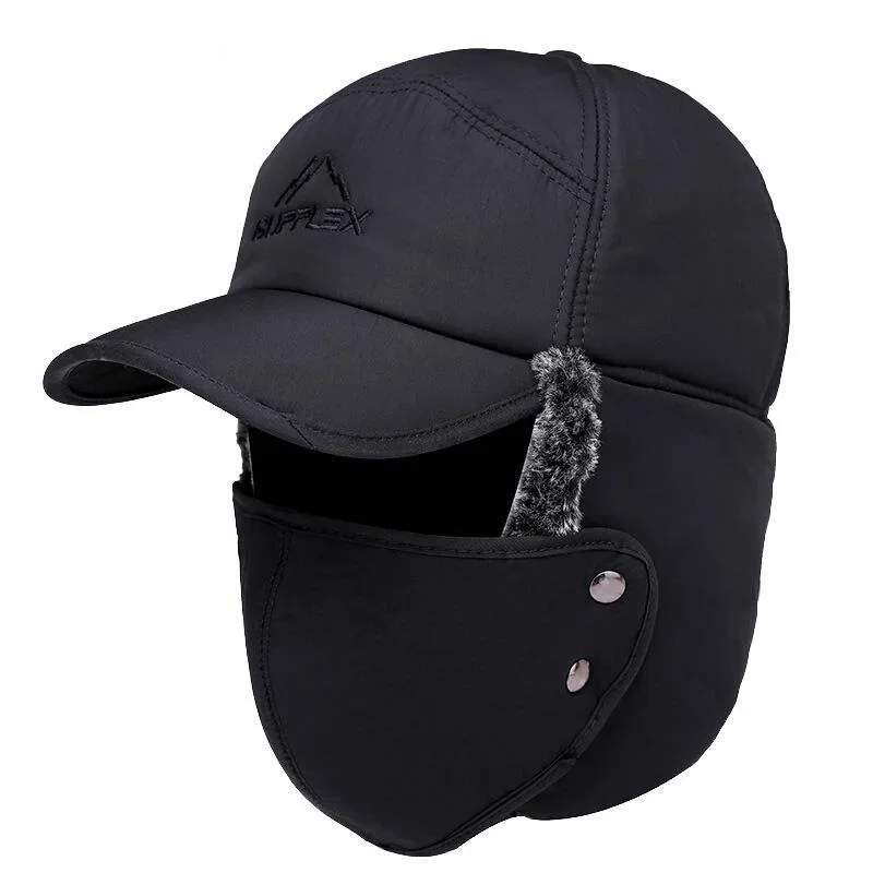 Winter Fishing Hat Cycling Warm Hat Skiing Windproof Snow Proof Men and Women Thickened Mask Hunting Mountaineering Fisherman
