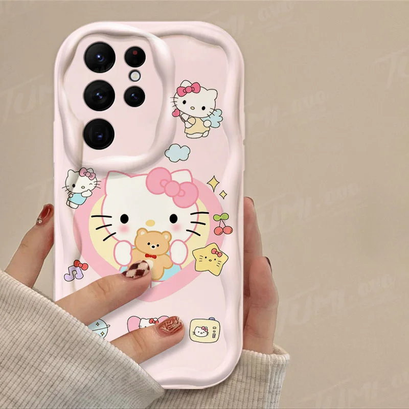 thumbnail image 1 of Sanrio-funda de silicona suave para Samsung Galaxy, Hello Kitty, Kuromi, 3D Wave, A54, A34, A14, A24, A13, A23, A33, A53, A73, A15, A05, A05S, 1 of 5