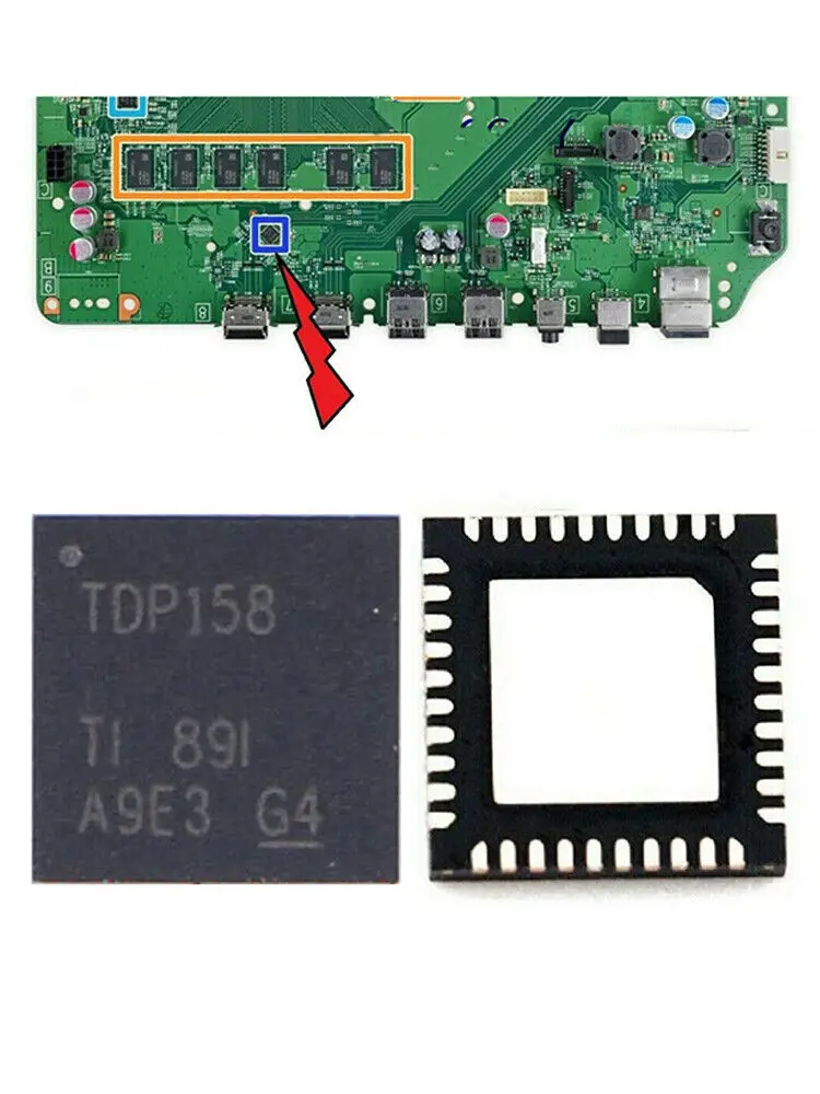 

For Xbox One X HDMI TDP158 Retimer IC chip Display Interface IC