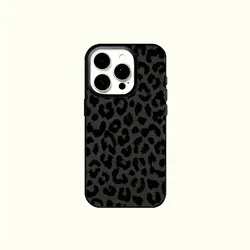 Elegant Black Leopard Print Lichee Leather Pattern Phone Case - Redmi K60 Ultra (PWB - 360PW58102A1)