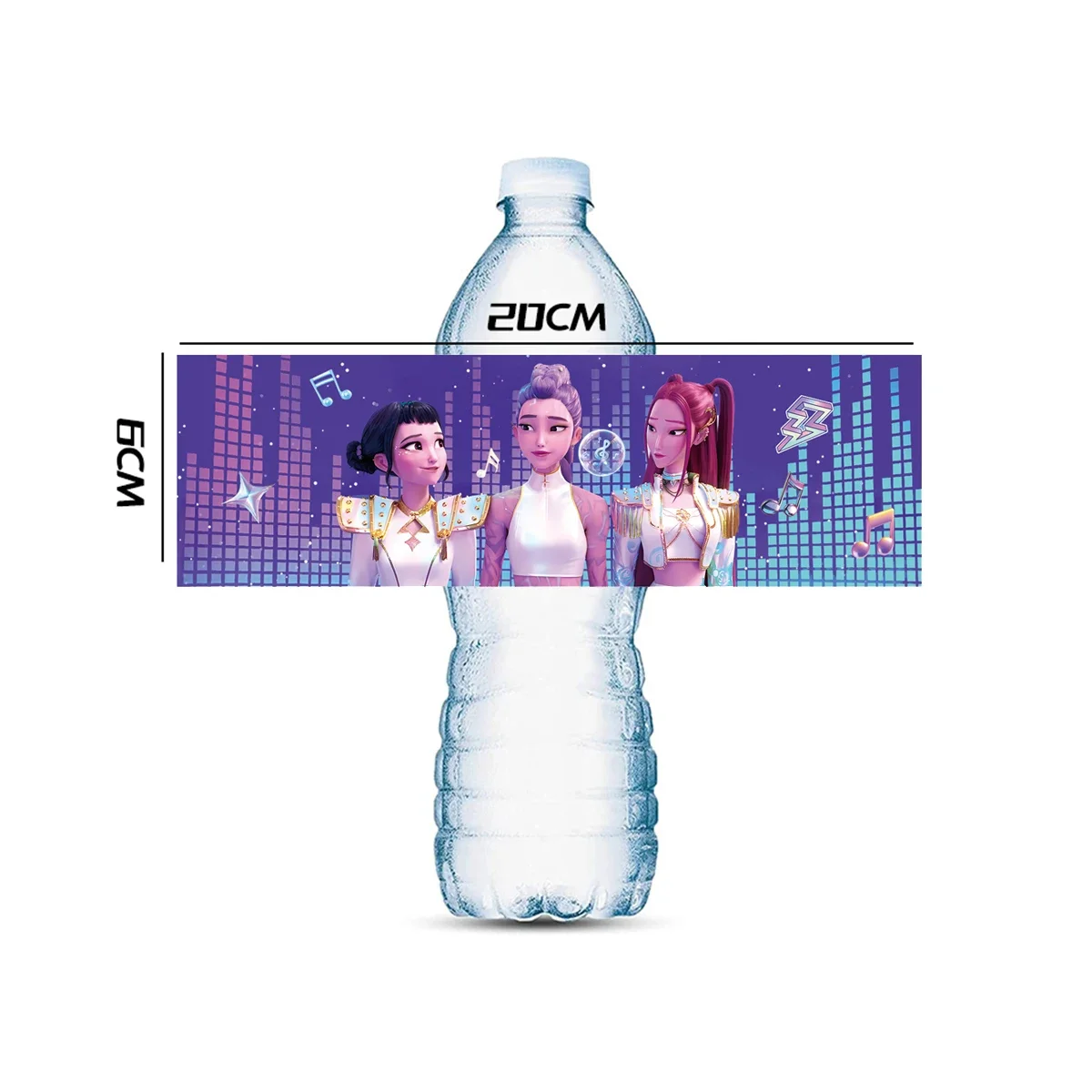 Kpop Demon Hunter HUNTR/X Water Bottle Stickers – Anime K-Pop Waterproof Bottle Labels (10PCS)
