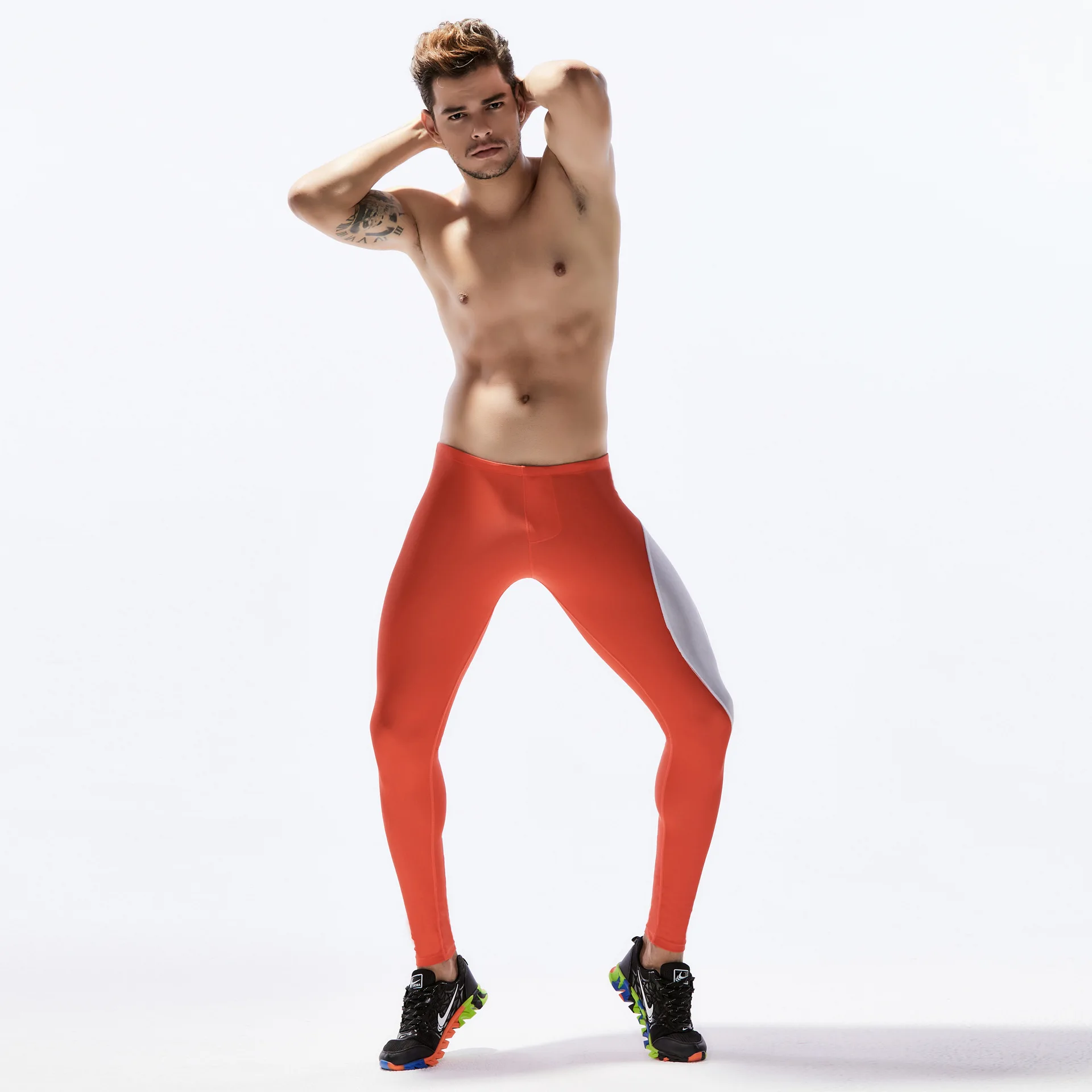New Running Tights Men Compression Fitness Training Gym Legging Sports Jogging Long Yoga Athletic Pants
