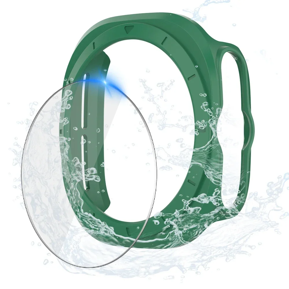 Premium Glass & Case Protector Bumper Shell for Smartwatches - Matte Finish
