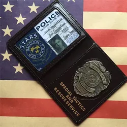 Gaming - Inspired Metal Badge Wallet with Customizable Cosplay Features - Standard (6)